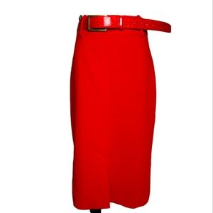 Banana Republic Factory Red Star 2021 NWT Slit Pencil Skirt Casual Academia Sz 4